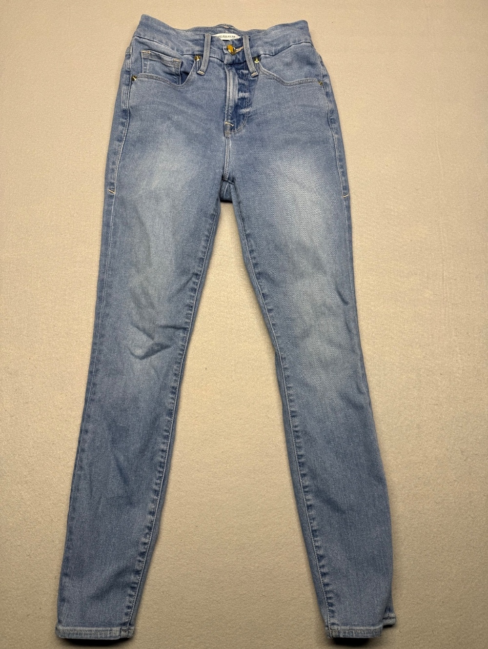 Good American Good Legs Crop Jeans Women 0/25 Light Blue